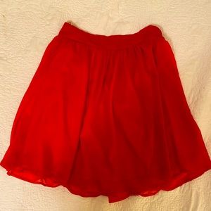 Francesca’s Red Skirt